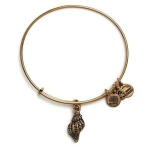 Alex and Ani Conch Shell Charm Bangle Bracelet
